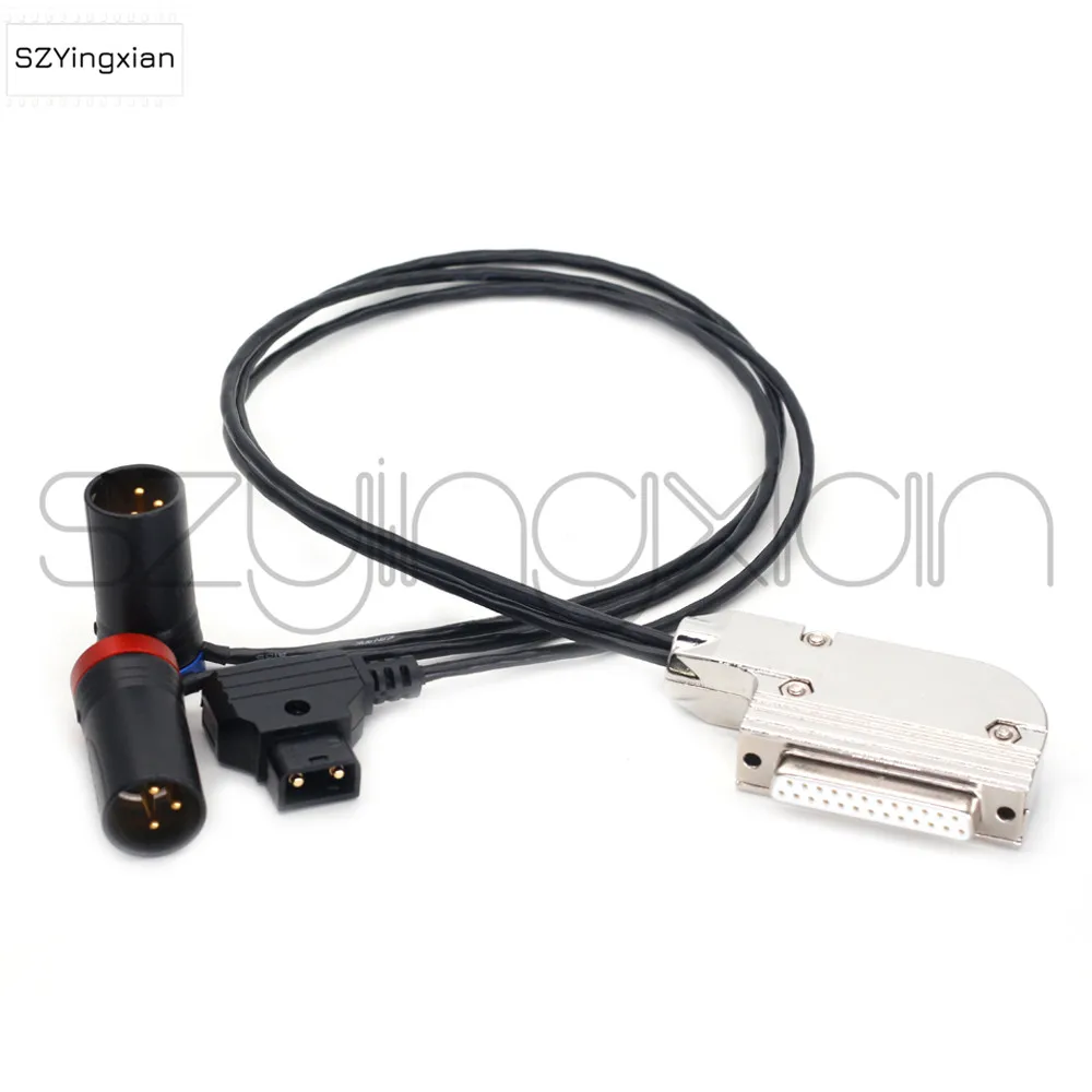 

Sony/Lectrosonics/Wisycom/Sennheiser/Audio LTD Receiver DB25 Female XLR Audio Output Dtap Power Cable