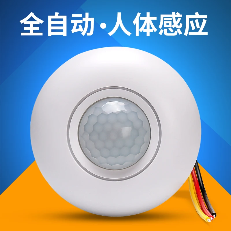 Ceiling Type Human Infrared Sensor Switch 220V Corridor High-power LED Light Intelligent Delay Switch