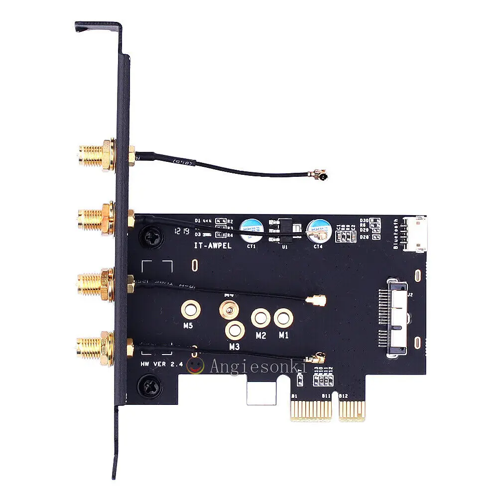 BCM94360CD/BCM94331CD WIFI WLAN module to PCI-e 1x 16x Desktop PC WIFI adapter