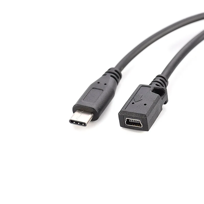 Type C USB 3.1 Male to Mini USB Female Charging Data Cable Cord Adapter