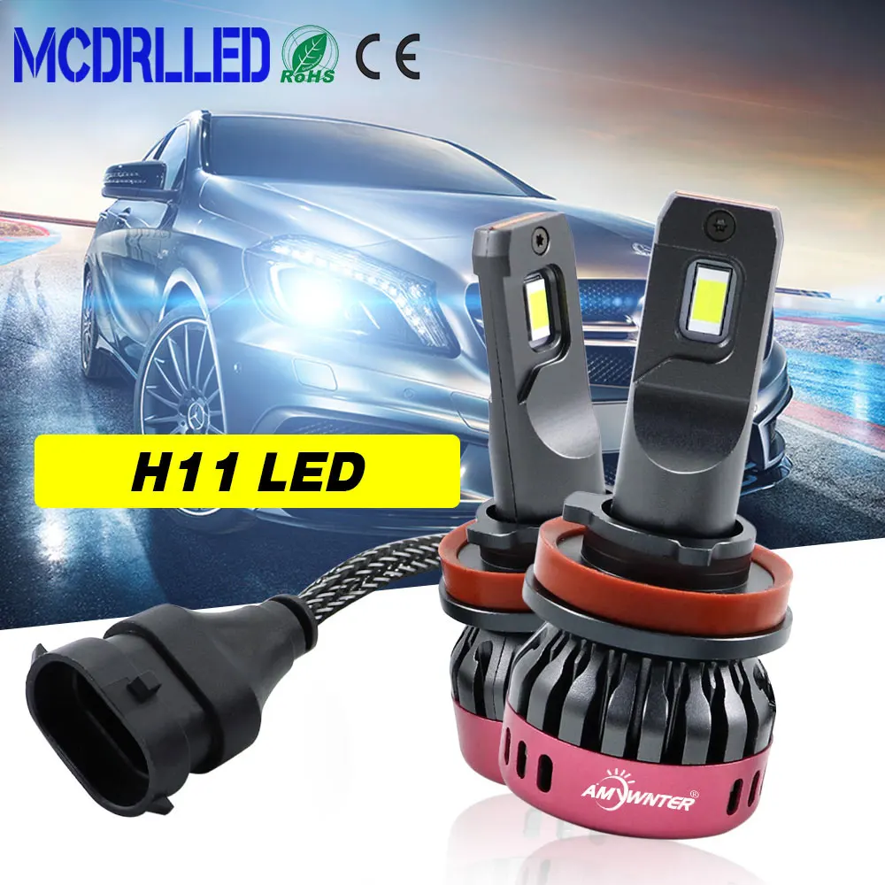 

Mcdrlled 2020 New Super Bright Auto Bulbs H4 H8 H9 H11 H7 Led Car Headlight 3600lm 12v 60w 6500k Auto Lamp