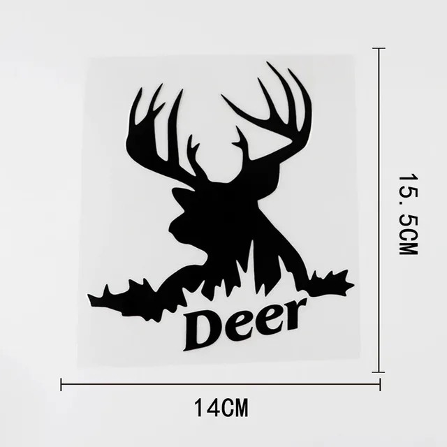 

14CMX15.5CM For Animal Deer Fashion Vinyl Car Sticker Decal Car-styling