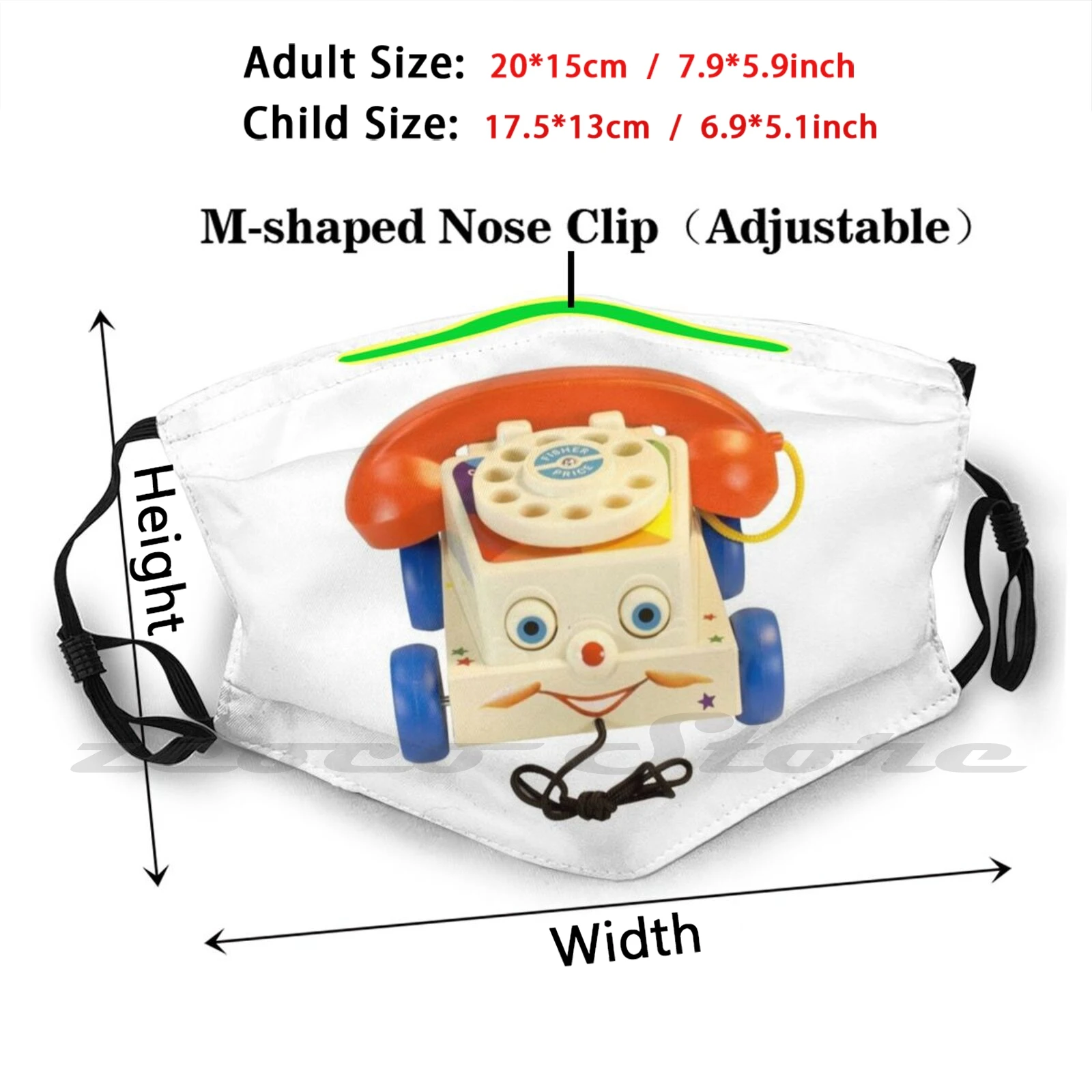 Kain Masker Ponsel Andy Dapat Dicuci Filter DIY Pm2.5 Dewasa Anak-anak Bo Peep Sheriff Buzz Forky Kartun 4 Film