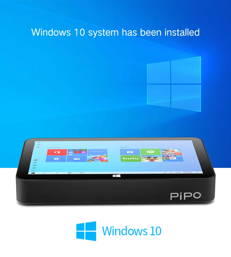 X11 Mini PC J4005 J4105 9inch 1920*1280 Win11 Win10 H9F Tablet PC 4G Ram 64G Rom TV Box BT5.0 Wifi5 RJ45 BT Pipo Mini Desktop