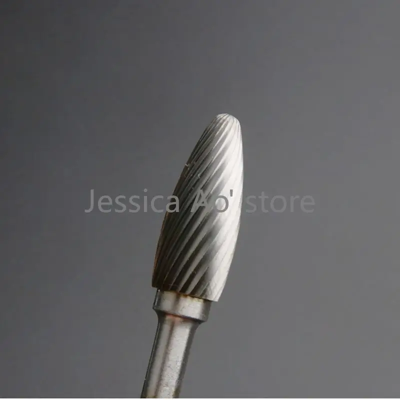 HRC70 6x12mm testa di macinazione elettrica carburo di tungsteno accessori per smerigliatrice di File rotanti frese per intaglio del legno