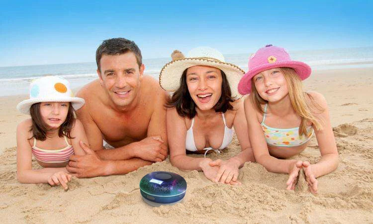 Shower Speaker 5W, Wireless Bluetooth Speaker With LCD,FM,NFC, Easy Control,2600mAh,Crystal Sound For Music As Taking Shower