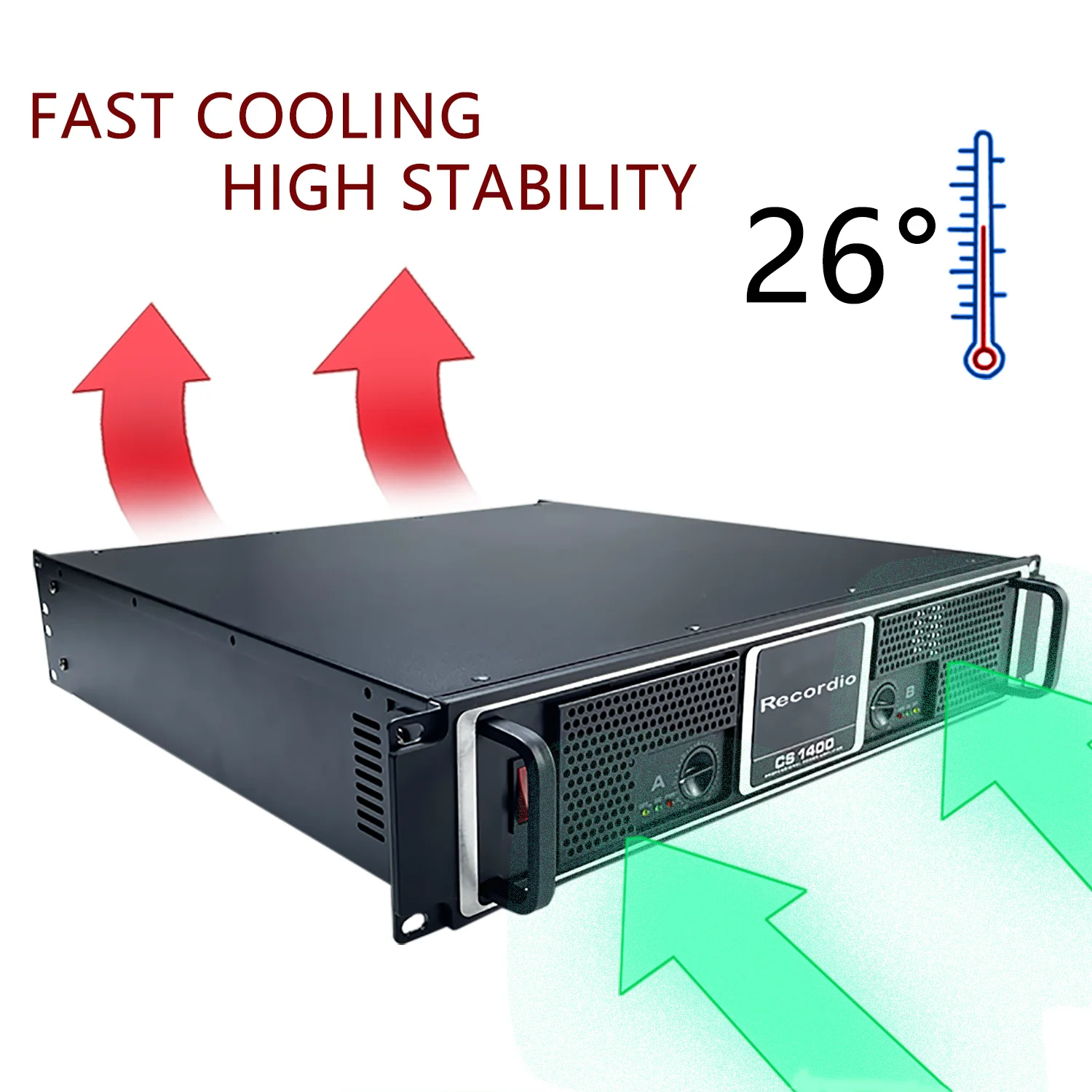 GAP-S1400 High Performance 2000W*2 Power Amplifier HiFi Power Amplifier Use For Professional DJ Stage