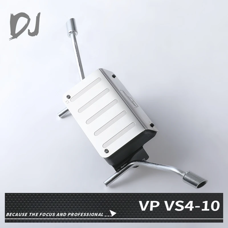 

DJ VP VS4-10 Metal Simulation Fuel Tank Exhaust Pipe for 1/10 Rc crawler truck VP VS4 10 Car Tail Exhaust Pipes + Fuel Tanks