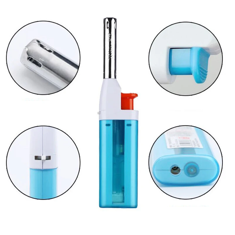 Mini Lighter Gas Butane Inflatable Cigarette Lighter 5 colors Candle Lighters Without Gas