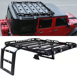 For Jeep Wrangler  Steel  Roof  Rack With Ladder  FITS TO 4 DOORS JL 4x4Car Roof Rack  Car Auto Parts