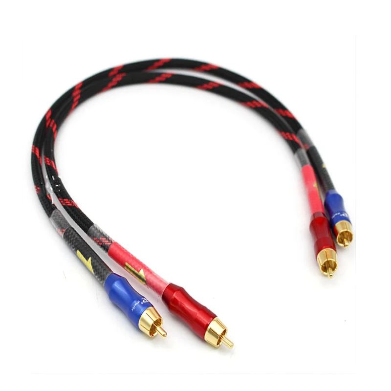 

1Pair HIFI Stereo Pair RCA Cable High-performance Hi-Fi Audio 2rca to 2rca Interconnect Cable