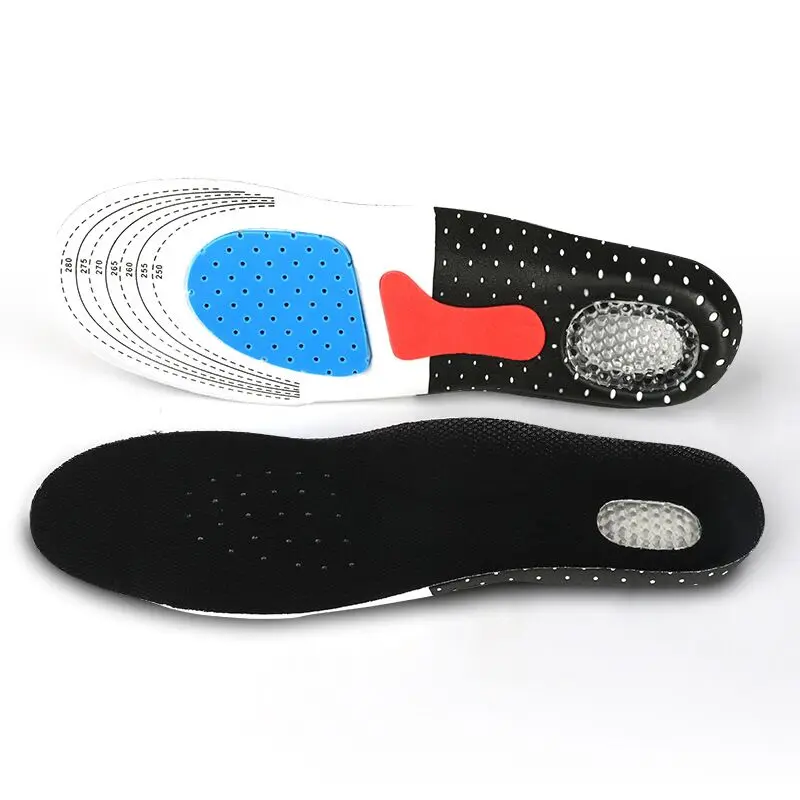 Unisex Orthotic Arch Support Sport Shoe Insoles Pad Sport Running Gel Insoles Shock Absorption Cushion For Men Women Foot Care