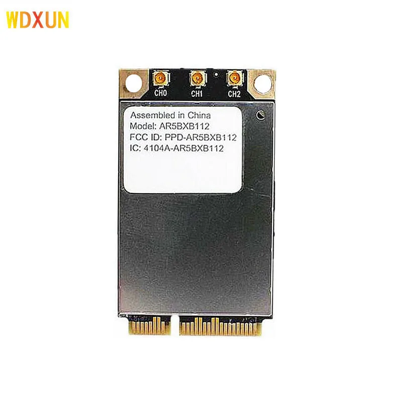 

Atheros AR5BXB112 AR9380 Dual Band 450 Mbps Wifi Mini PCI-E Wireless Card for Apple 802.11a / b / g / n Wlan CARD