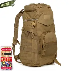 Mochila de camuflagem tática ao ar livre, 60L Saco militar, Trekking do exército, Mochila de viagem esportiva, Camping, Caminhadas assalto mochila