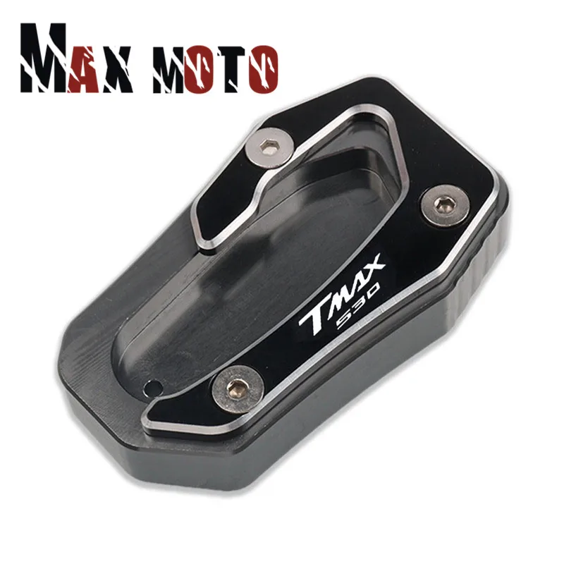 For YAMAHA TMAX 530 T MAX TMAX530 SX DX 2017 2018 2019 2020 CNC Kickstand Foot Side Stand Extension Pad Support Plate Enlarge