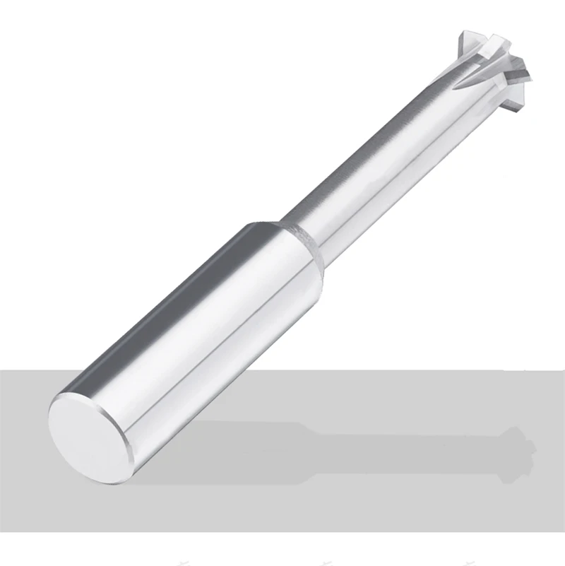 DILUAR Pemotong Chamfering Atas dan Bawah Baja Tungsten HRC55 Pabrik Akhir Talang Karbida Negatif Positif untuk Baja atau Aluminium
