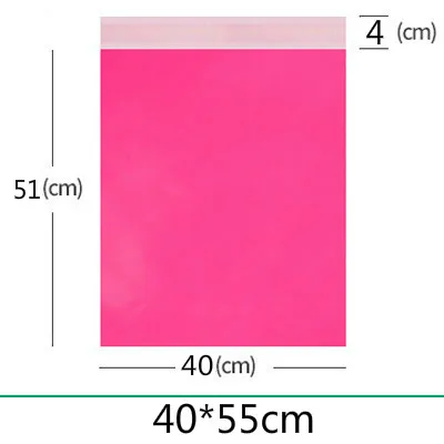 Roze koerierstassen Groot formaat matte opbergzakken Waterdichte tas Zelfsluitend PE-materiaal Envelop Mailer Post Mailing Pack Bags
