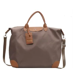 Sac fourre-tout de grande capacité pour femme, sac de voyage de vacances, sac de sport, grand sac à main en nylon, bagage de week-end, sac de nuit, nouveau