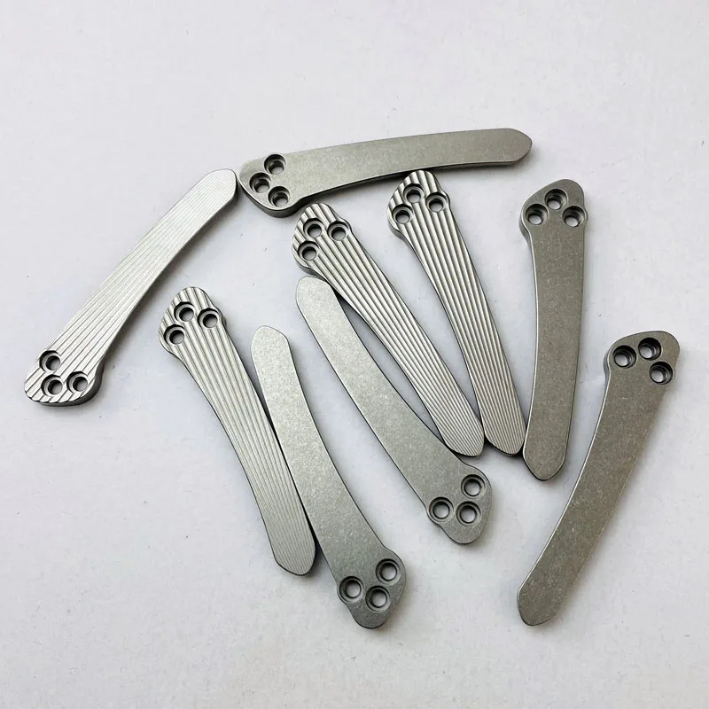 Clip tascabile in titanio su misura realizzata per Spyderco Paramilitary 2 e Para 3 coltelli 3 fori Clip tascabili parti di coltelli pieghevoli
