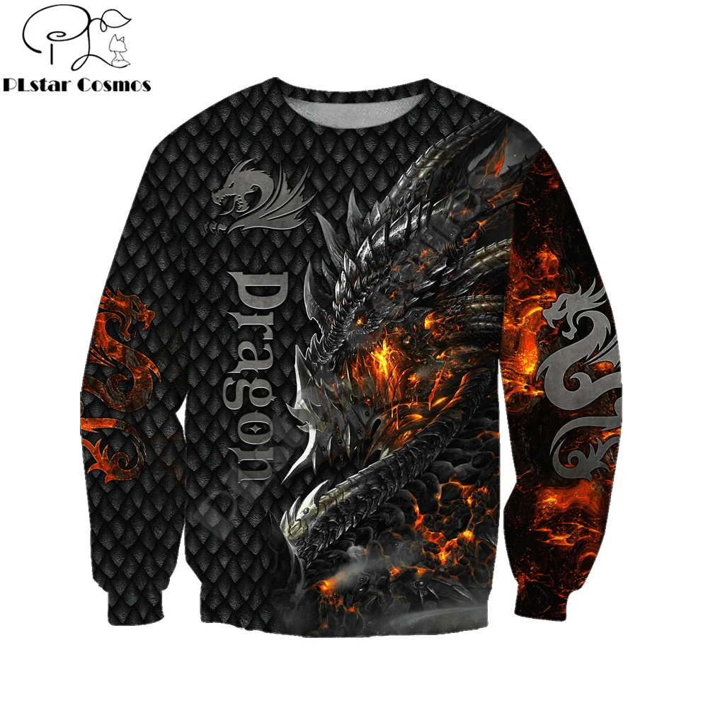 Beautiful Fire Dragon 3D All Over Printed Mens Hoodie Unisex hoodies Sweatshirt Autumn Streetwear Casual Jacket Tracksuit KJ749