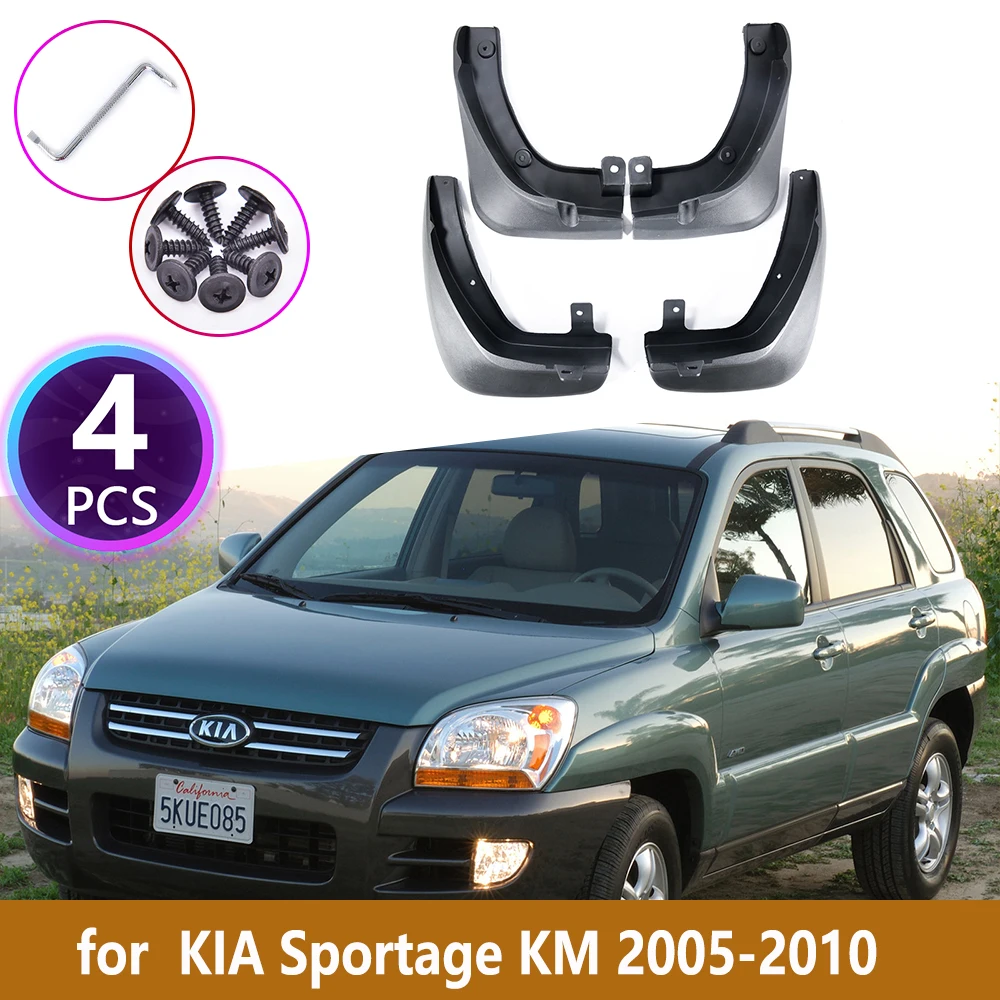 Car Front Rear Mudguards For KIA Sportage KM 2004 2005 2006 2007 2008 2009 2010 Cladding Splash  Mudflap Car Accessories Fenders