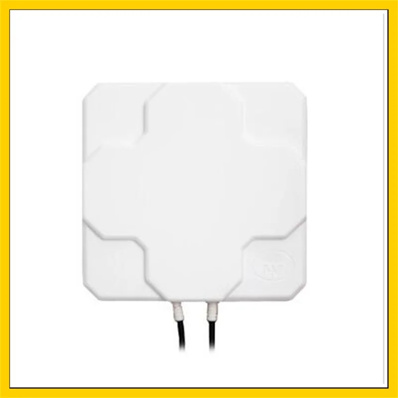 2*22dBi outdoor 4G LTE MIMO antenna  dual polarization panel antenna SMA -Male connector  5 M cable for huawei  4G router