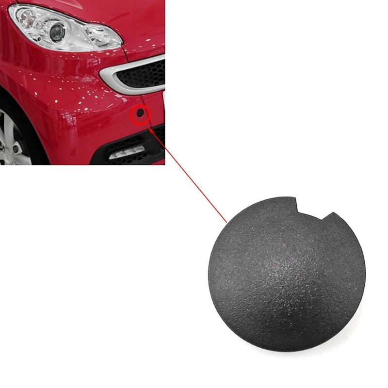 Car Front Rear Bumper Tow Hook Eye Coupler Trailer Cover Cap Plug 4518850122 C22A for Smart Fortwo 2007- 2013 2014 2015