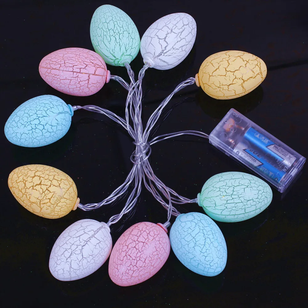 

Easter Egg Light String LED Multicolor Cracked Egg String Light Girl Heart Holiday Decoration Lantern Warm Light