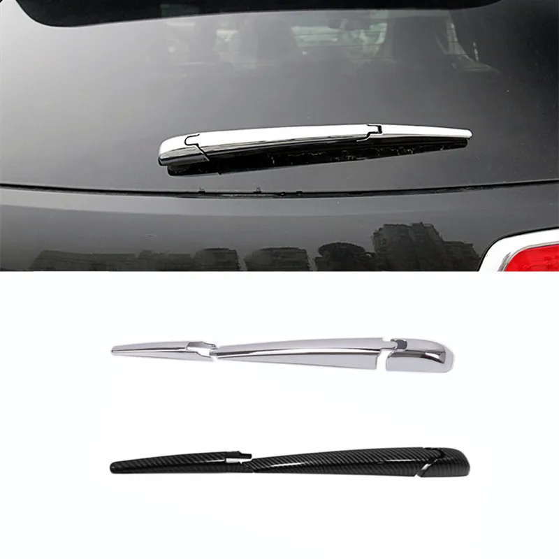 

2011 to 2019 For Jeep Grand Cherokee Accessories ABS Carbon Fiber/Chrome Car Rear Rain Windscreen Wiper Blade Decoration Cover