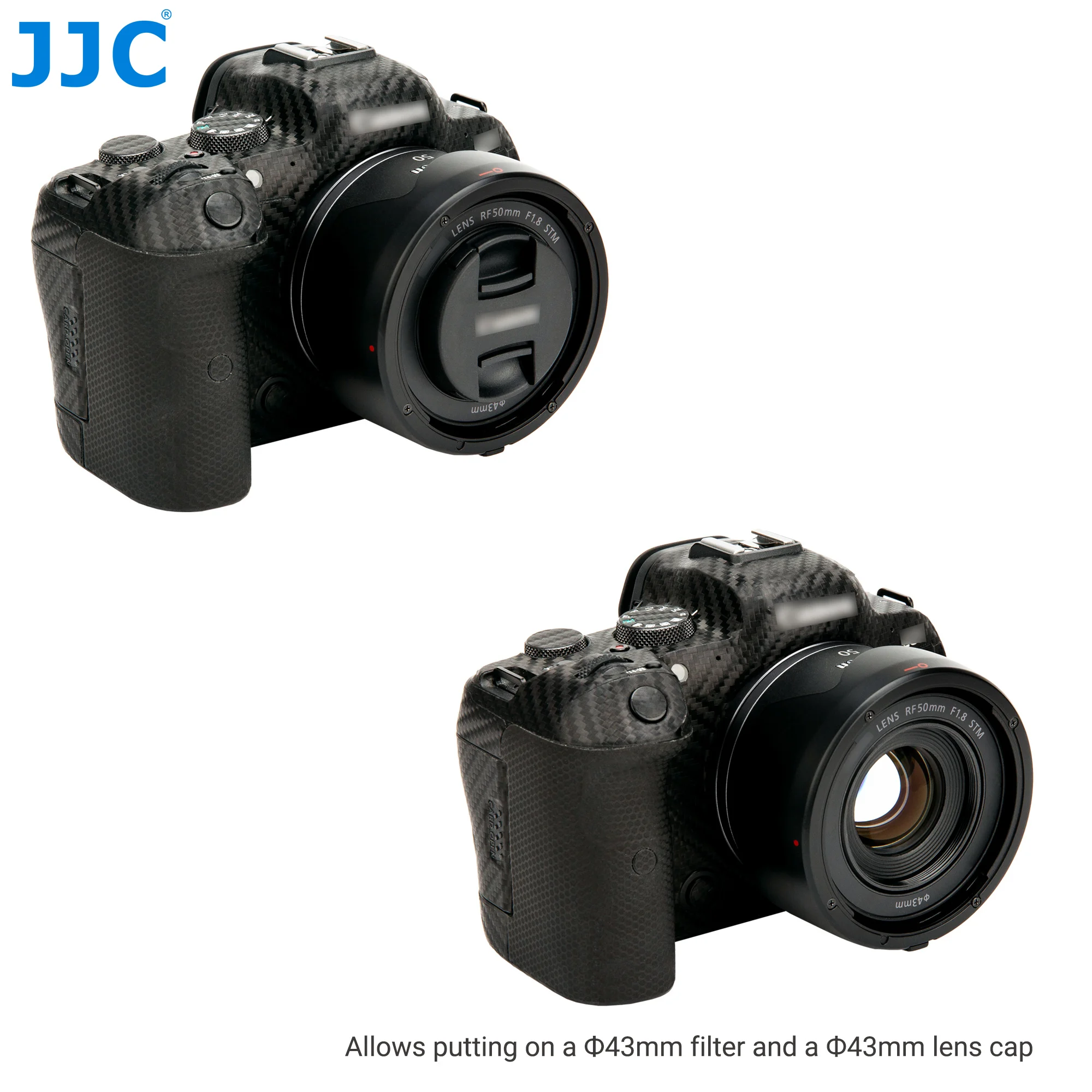 JJC ES-65B Reversible Lens Hood Compatible with Canon RF 50mm F1.8 STM Lens for Canon EOS R RP Ra R3 R5 R6 R7 R10 ES 65B ES65B