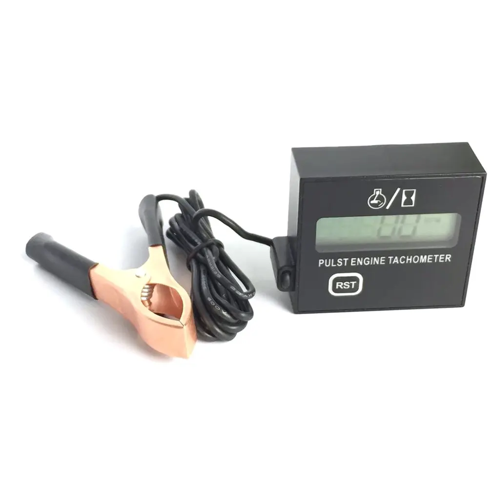 Chainsaw High Tachometer Gasoline Engine  Plastic High-Speed Meter  Digital Display Inductive Pulse Speedometer  1 Piece