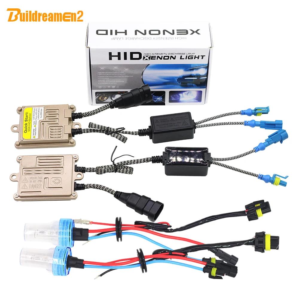 

Buildreamen2 H7 55W Auto Light HID Xenon Kit AC Ballast Bulb High Lumen 3000K 4300K 6000K 8000K Car Headlight DRL Fog Light