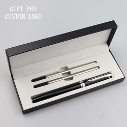 Metal Ballpoint Gift Pen Office Birthday Ballpoint Pens Engraved Name Laser Customized Gift Box Pen MOQ 10PCS for LOGO