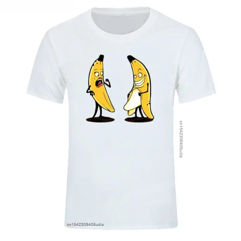 Banana Design Funny Graphic T Shirts Cool Men T Shirt Eu Size Cotton T-Shirt For Man Originality Short Sleeved Summer T Shir New