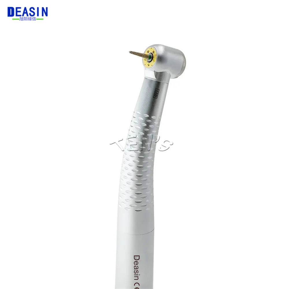 Dental High Speed 5 LED Handpiece Dentist Tips E-Generator Air Turbine B2 M4 Push Button 5 Water Spray Ceramic Rotor Tool