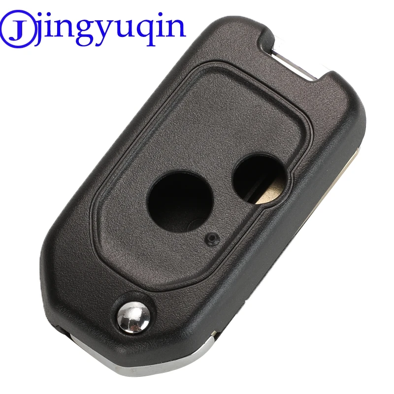 jingyuqin Modified 2/3 Buttons Car Key For Honda Accord Pilot Cr-V Key Housing Civic Insight Ridgeline 2003-2013