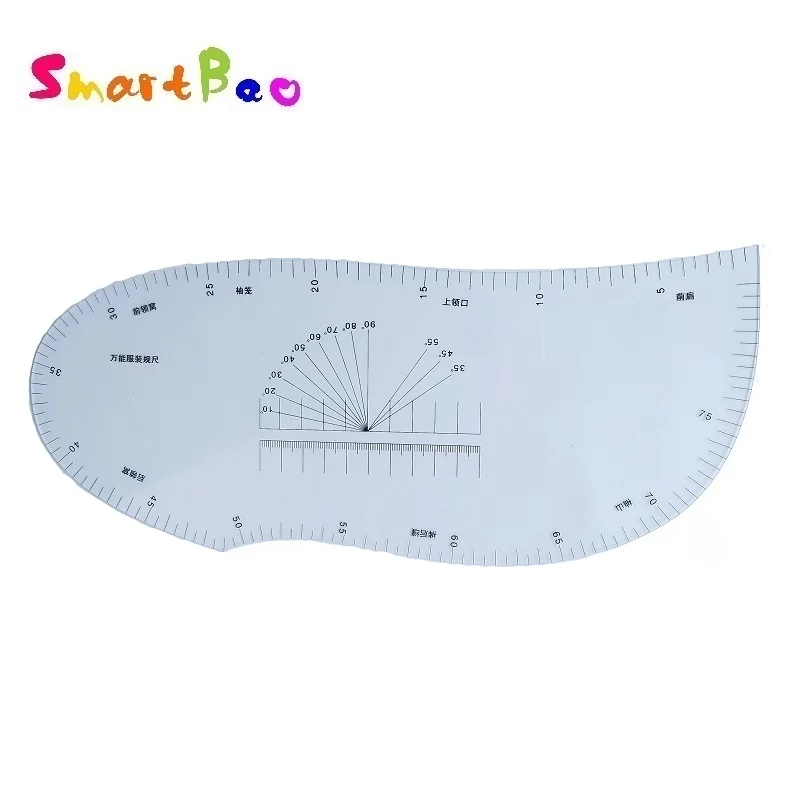 Multifunction Tailor Ruler Curve Pattern Grading Sewing Design Ruler Sholder Armhole Sleeve Collar Draping Ruler