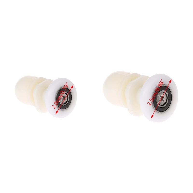 8 Chiếc Tắm Cửa Con Lăn Á Quân Bánh Xe Ròng Rọc Thanh Trượt Lập Dị 20Mm Đường Kính 25Mm