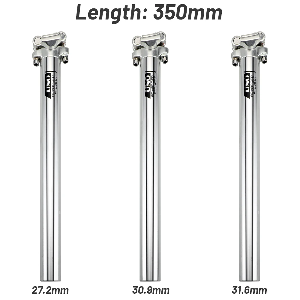 UNO Ultra-Light Aluminum Alloy Bicycle Seatpost 27.2 30.9 31.6*350mm Seat Tube For Mountain Bike Road Bike Seat Post