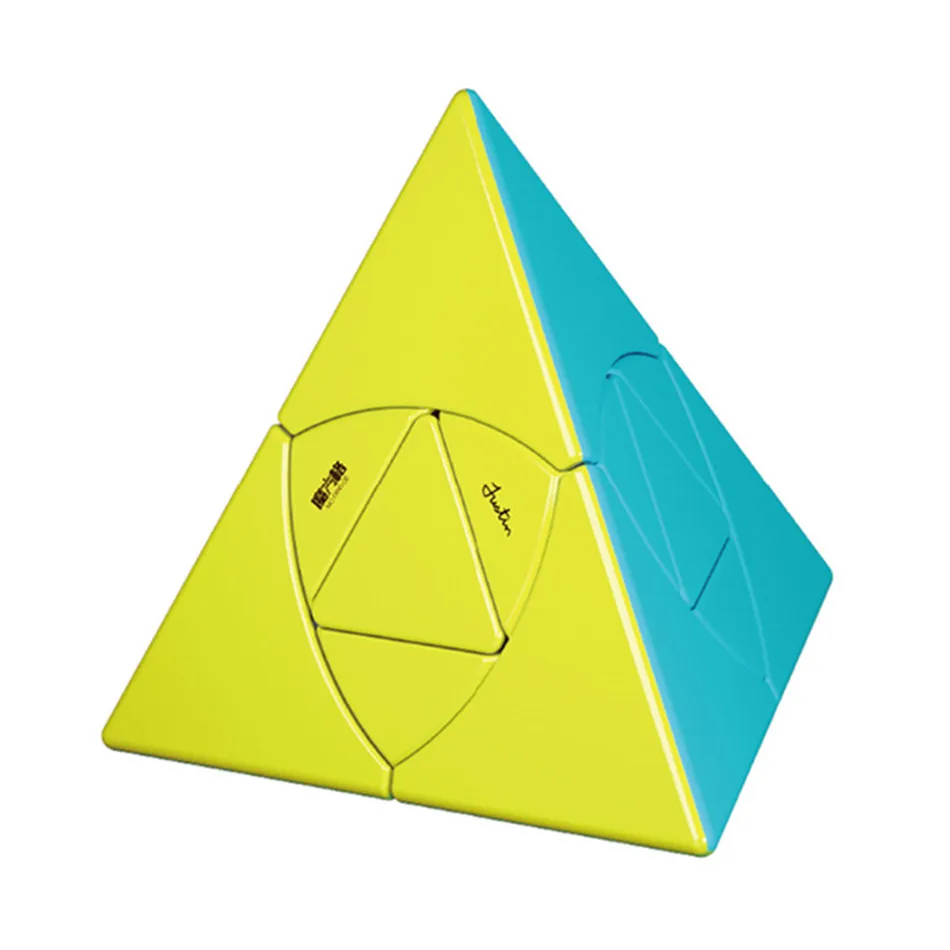 QIYI MoFangGe Duomo Pyramind زلابية الأرز المكعب السحري بدون ملصقات المهنية jinzita Twisty cube