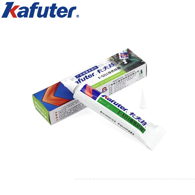 Kafuter K-5211 Thermal Grease CPU Not Curing Thermal Grease 1.2 Thermal Conductivity White 100g Kafuter K5211 Electrical HDCSUN