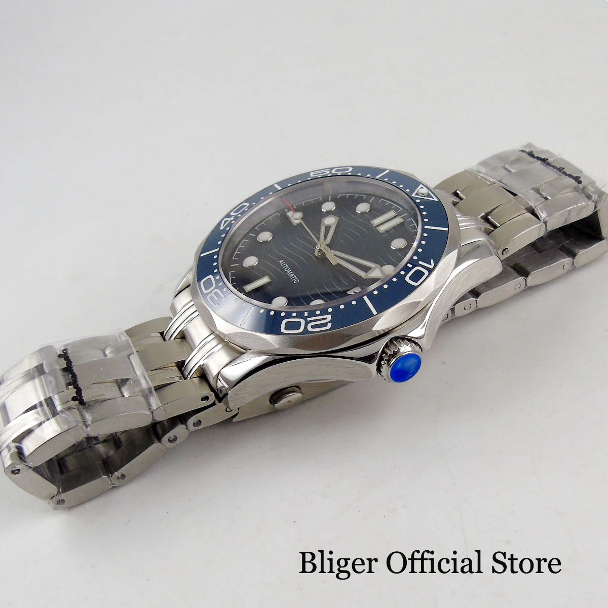 BLIGER Luxury 41mm Mechancial Men Watch Sapphire Glass NH35A MIYOTA PT5000 Movement Steel Bracelet Ceramic Bezel Date Function