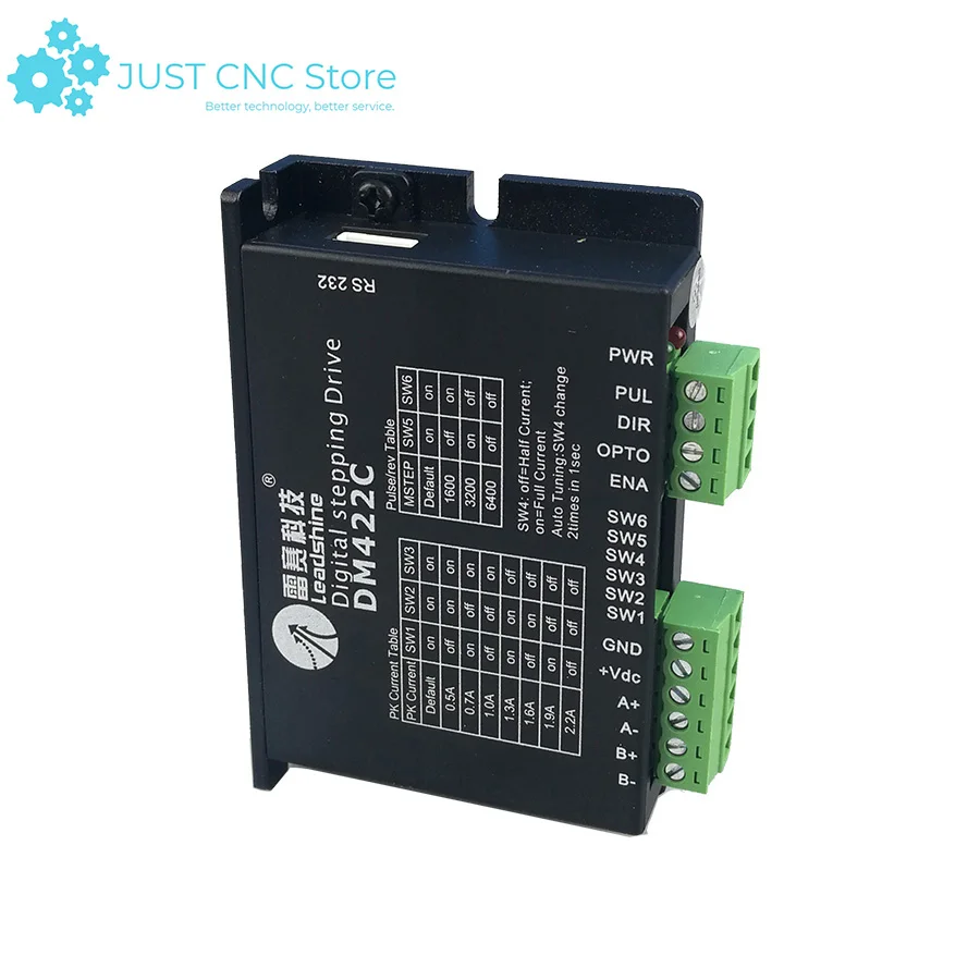 Leadshine DM422C Step Motor Driver two Phase Input Voltage 10-30V DC Current 0.5-3.5A For engraving machine CNC kit