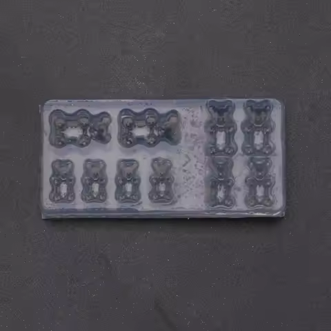 5Pcs Handmade Cute Bear Nail Art Silicone Mini Gummy Bear Mold Bear Nail Art Resin Casting Mould Template Resin Art Craft Soap