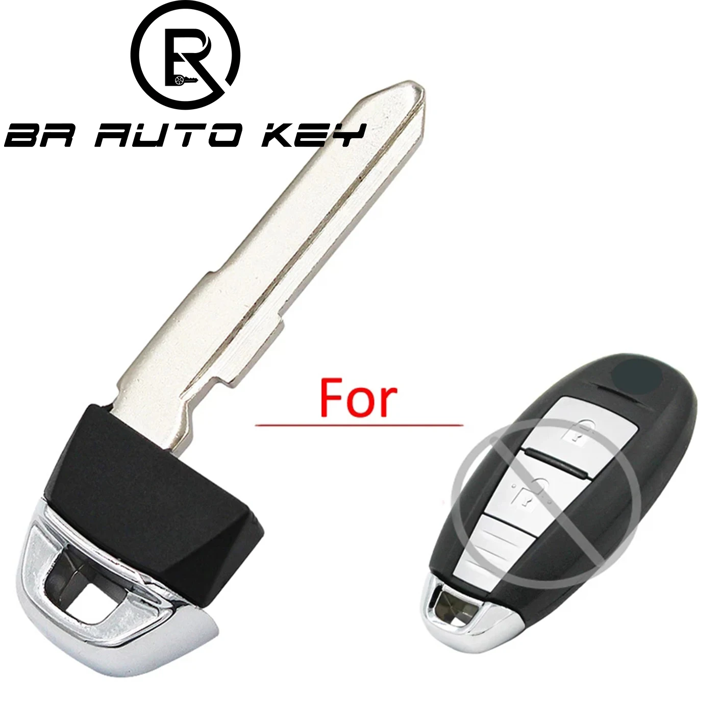 

BRKEY Smart Emergency Key Blade For Suzuki Kizashi Swift SX4 2010 2011 2012 HU87R Replacement Remote key blade