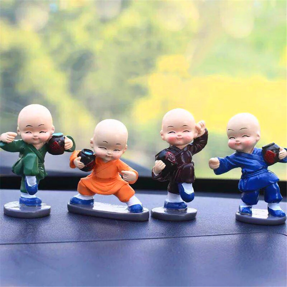 دمية راهب صغير من السيراميك زينة منزلية لطيفة إبداعية صغيرة سامي في السيارة هدية خاصة هدية عيد ميلاد #3