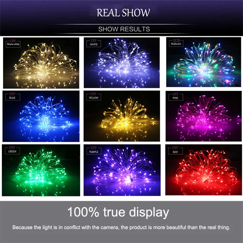 2M 5M 10M Led Strings Copper Wire 3A/USB Fairy Lights For New year\'s Day Christmas Wedding Birthday Party Decoration