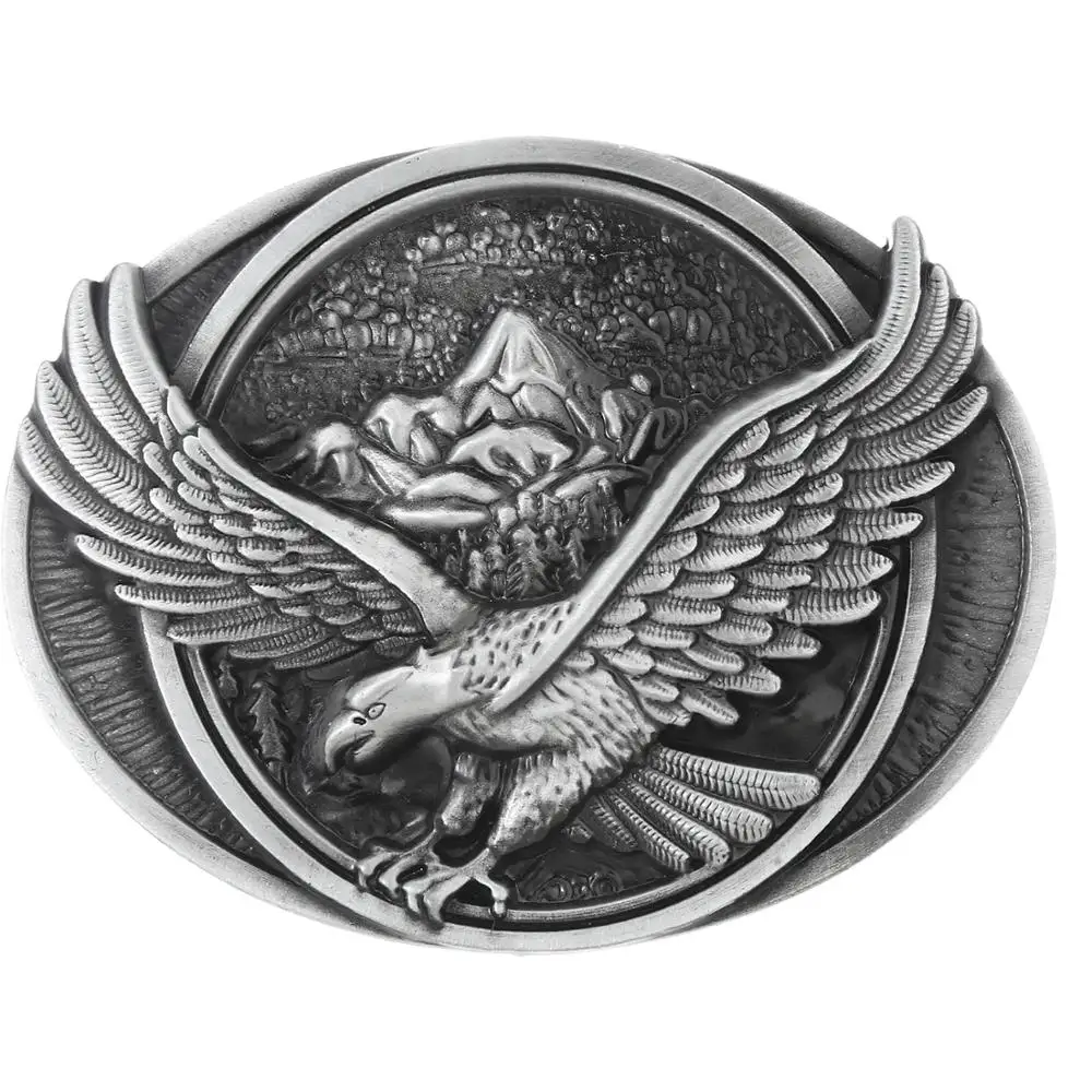 Retro flying eagle belt buckle men's western jeans with accessories suitable for 4CM wide belt