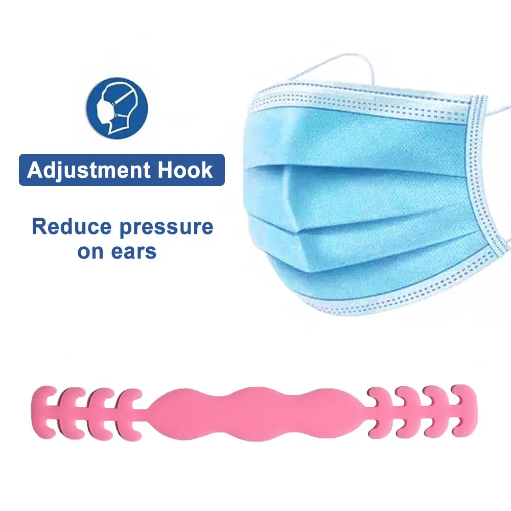 Silicone world Adjustable Anti-slip Silicone Mask hook Mask Ear Grips Saver ClipExtension Hook Masks Buckle Holder attache