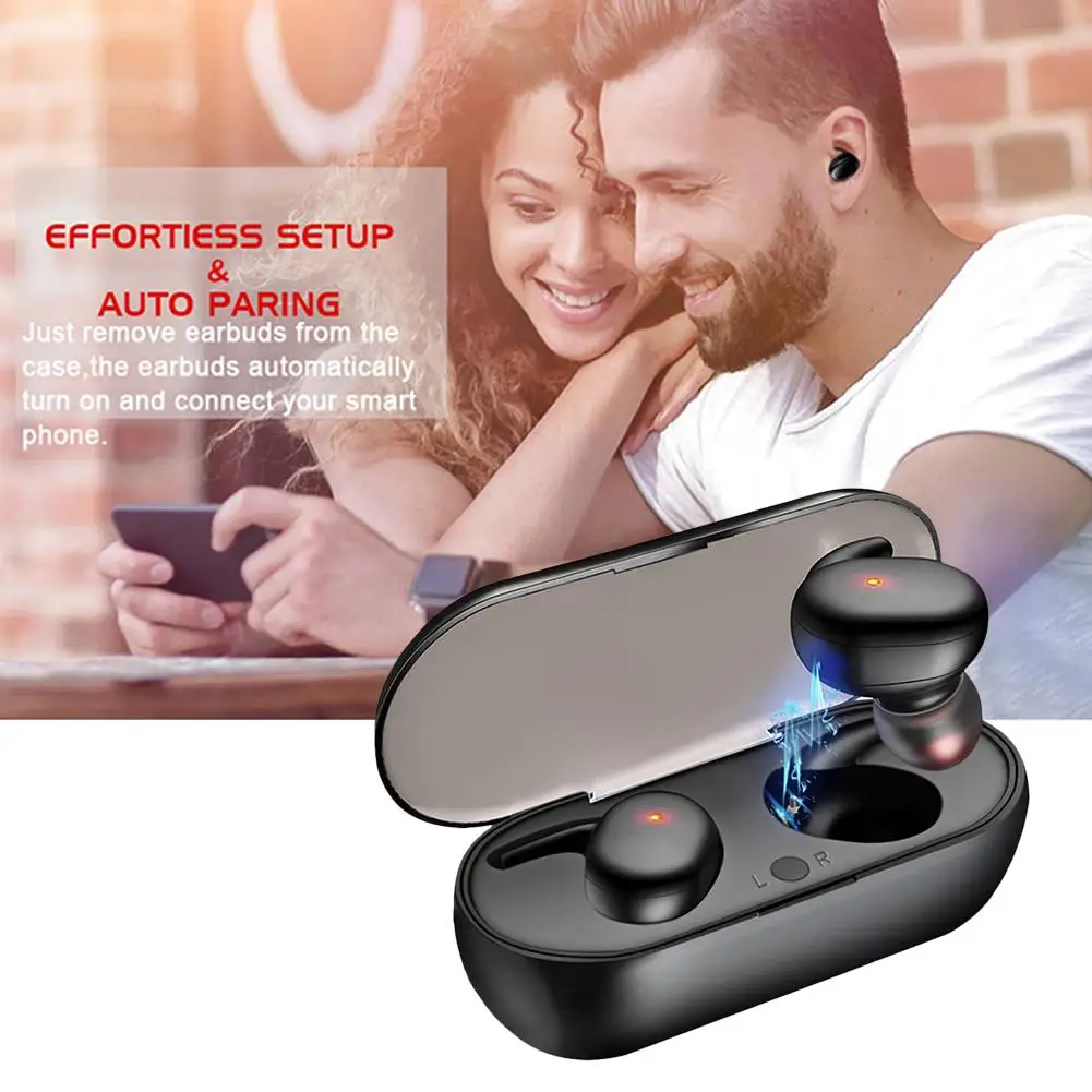 Auriculares inalámbricos Y30 con Bluetooth 5,0, cascos TWS HiFi IPX5 impermeables con Control táctil para deportes/juegos con micrófono